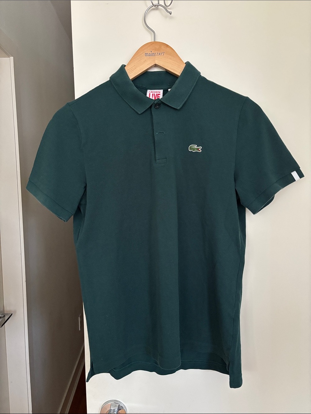 Lacoste Men's Forest Green Piqué Polo Shirt with Crocodile Logo